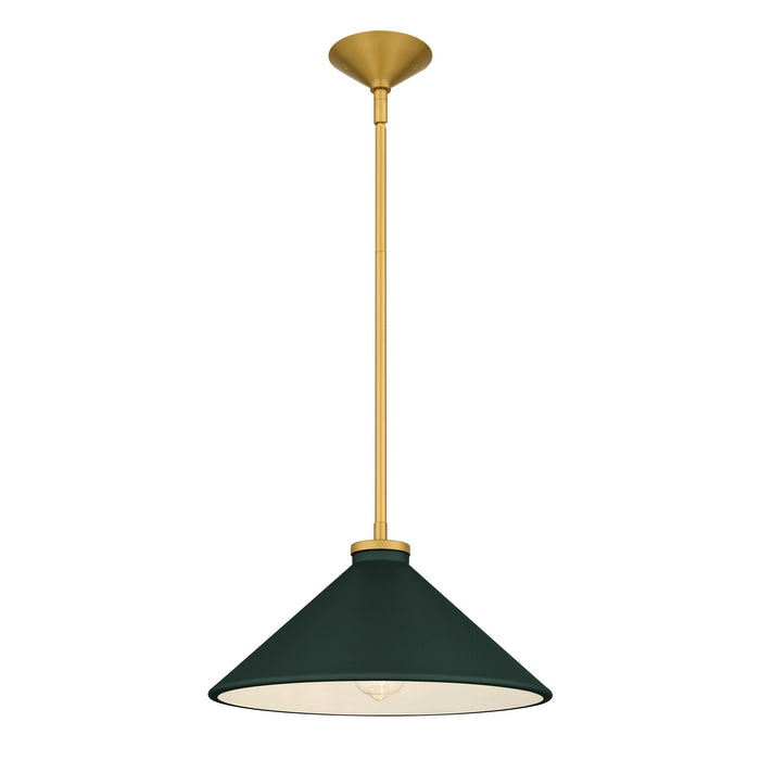 Myhouse Lighting Quoizel - BRADE1814BRG - One Light Pendant - Bradbury - Brushed Gold