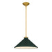 Myhouse Lighting Quoizel - BRADE1814BRG - One Light Pendant - Bradbury - Brushed Gold