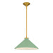Myhouse Lighting Quoizel - BRADG1814BRG - One Light Pendant - Bradbury - Brushed Gold