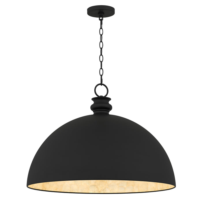 Myhouse Lighting Quoizel - BRAY2826MBK - One Light Pendant - Braylon - Matte Black