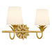 Myhouse Lighting Quoizel - DOT8616GFL - Two Light Vanity - Dorothea - Gold Leaf