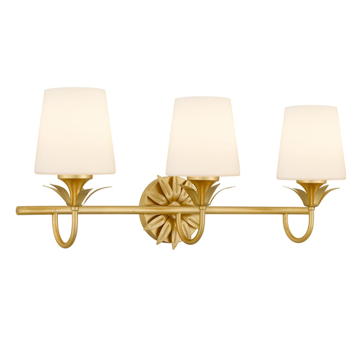 Myhouse Lighting Quoizel - DOT8624GFL - Three Light Vanity - Dorothea - Gold Leaf