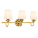 Myhouse Lighting Quoizel - DOT8624GFL - Three Light Vanity - Dorothea - Gold Leaf