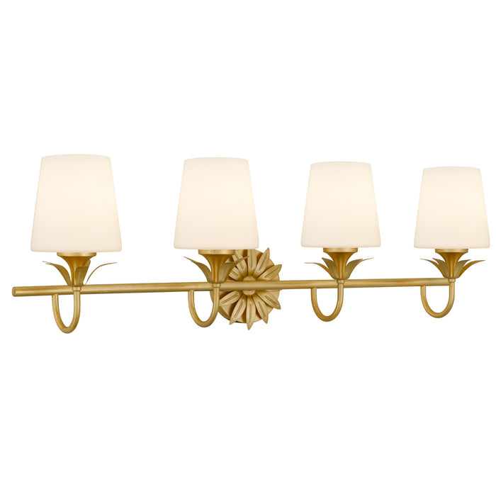 Myhouse Lighting Quoizel - DOT8632GFL - Four Light Vanity - Dorothea - Gold Leaf