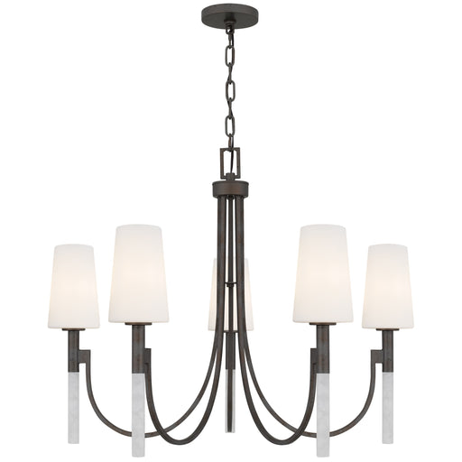 Myhouse Lighting Quoizel - ELOU5032IN - Five Light Chandelier - Eloura - Iron Gate
