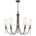 Myhouse Lighting Quoizel - ELOU5032IN - Five Light Chandelier - Eloura - Iron Gate