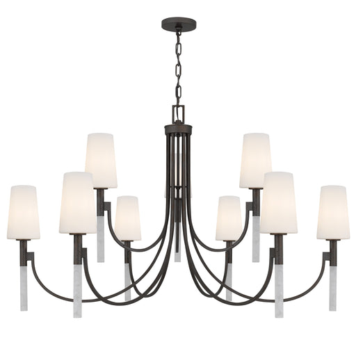 Myhouse Lighting Quoizel - ELOU5048IN - Nine Light Chandelier - Eloura - Iron Gate