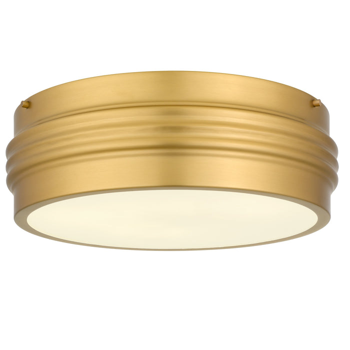Myhouse Lighting Quoizel - EMM1616BRG - Three Light Flush Mount - Emmett - Brushed Gold