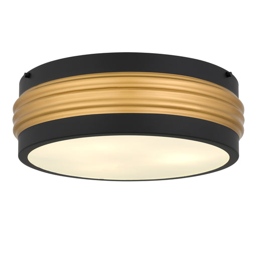 Myhouse Lighting Quoizel - EMM1616MBK - Three Light Flush Mount - Emmett - Matte Black
