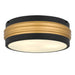 Myhouse Lighting Quoizel - EMM1616MBK - Three Light Flush Mount - Emmett - Matte Black