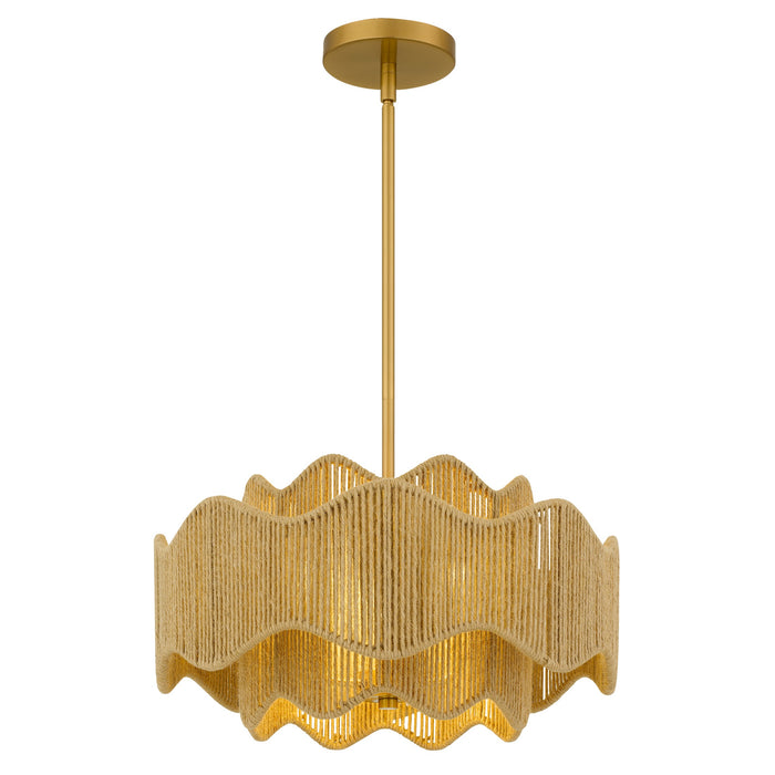 Myhouse Lighting Quoizel - EVA2818BRG - Three Light Pendant - Evander - Brushed Gold
