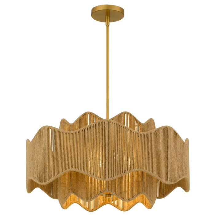 Myhouse Lighting Quoizel - EVA2824BRG - Four Light Pendant - Evander - Brushed Gold