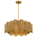 Myhouse Lighting Quoizel - EVA2824BRG - Four Light Pendant - Evander - Brushed Gold
