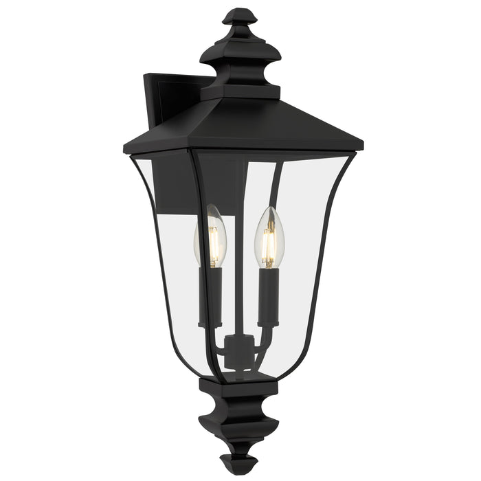 Myhouse Lighting Quoizel - FARL8408MBK - Two Light Outdoor Wall Lantern - Farley - Matte Black