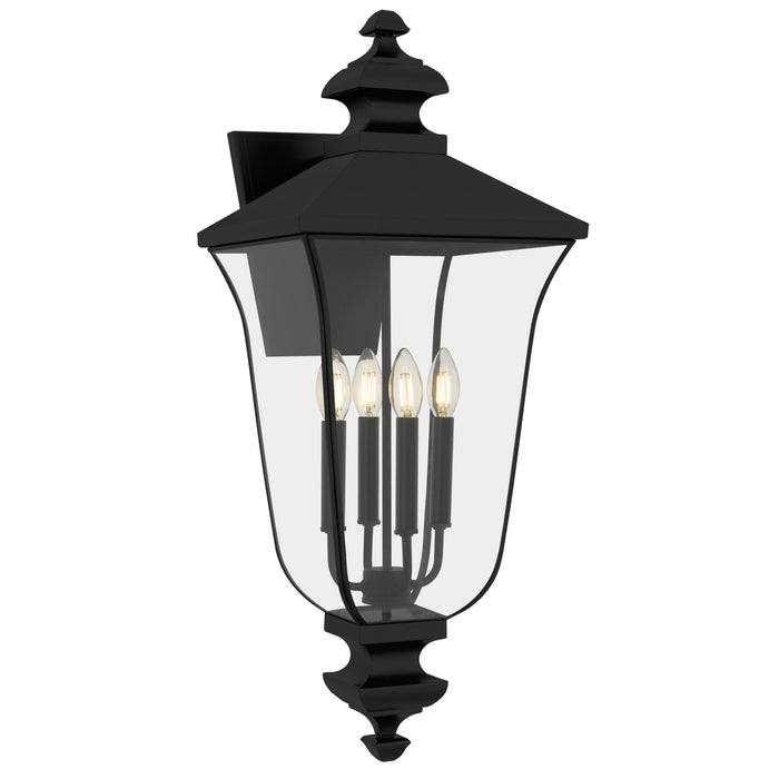Myhouse Lighting Quoizel - FARL8412MBK - Four Light Outdoor Wall Lantern - Farley - Matte Black