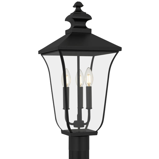 Myhouse Lighting Quoizel - FARL9010MBK - Three Light Outdoor Post Lantern - Farley - Matte Black