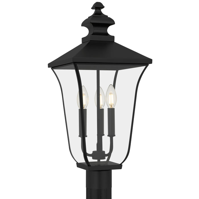 Myhouse Lighting Quoizel - FARL9010MBK - Three Light Outdoor Post Lantern - Farley - Matte Black