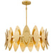Myhouse Lighting Quoizel - HAY2827GFL - Six Light Pendant - Hayley - Gold Leaf