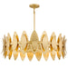 Myhouse Lighting Quoizel - HAY2837GFL - Six Light Pendant - Hayley - Gold Leaf