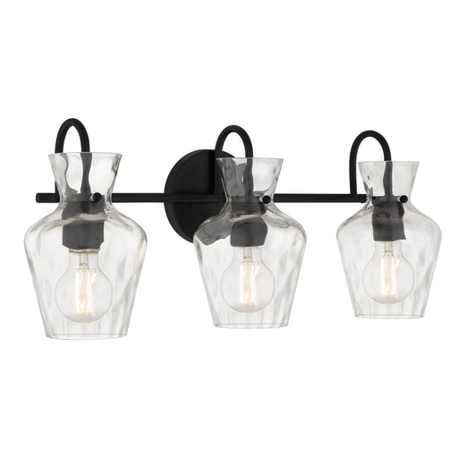 Myhouse Lighting Quoizel - HLL8622MBK - Three Light Vanity - Hollis - Matte Black