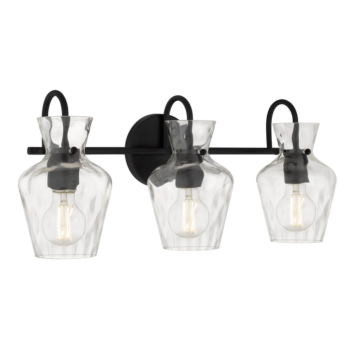 Myhouse Lighting Quoizel - HLL8622MBK - Three Light Vanity - Hollis - Matte Black