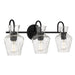 Myhouse Lighting Quoizel - HLL8622MBK - Three Light Vanity - Hollis - Matte Black