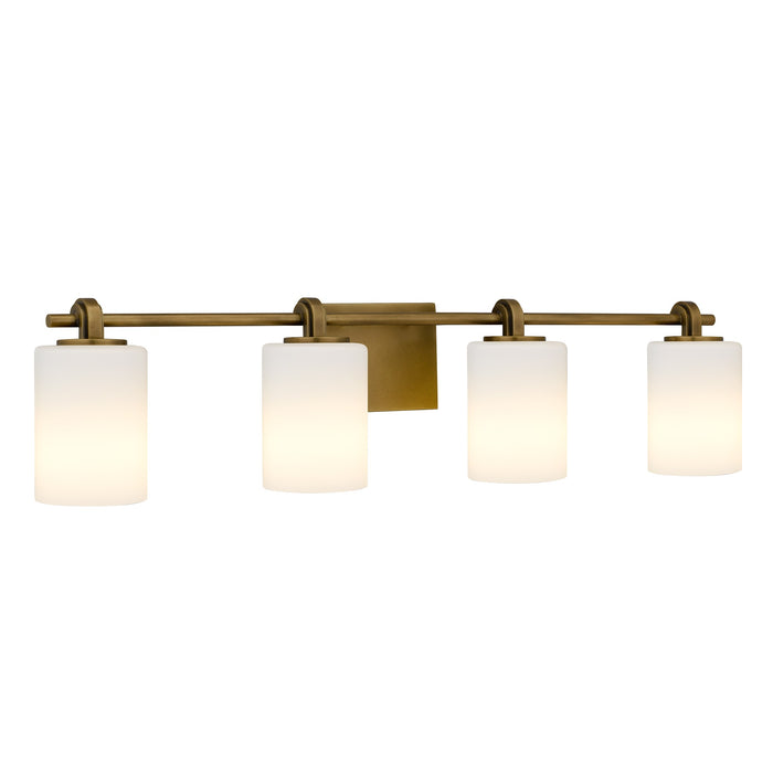 Myhouse Lighting Quoizel - MORR8632WS - Four Light Vanity - Morris - Weathered Brass