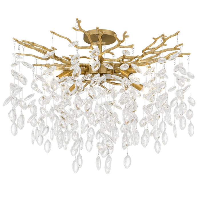 Myhouse Lighting Quoizel - PCISO1726BRG - LED Semi-Flush Mount - Isobel - Brushed Gold