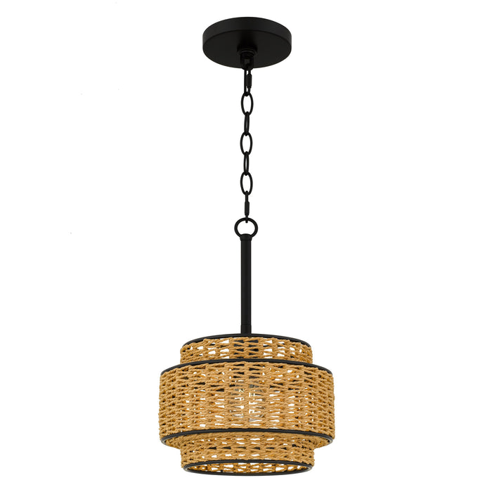 Myhouse Lighting Quoizel - TET1510MBK - One Light Mini Pendant - Teton - Matte Black