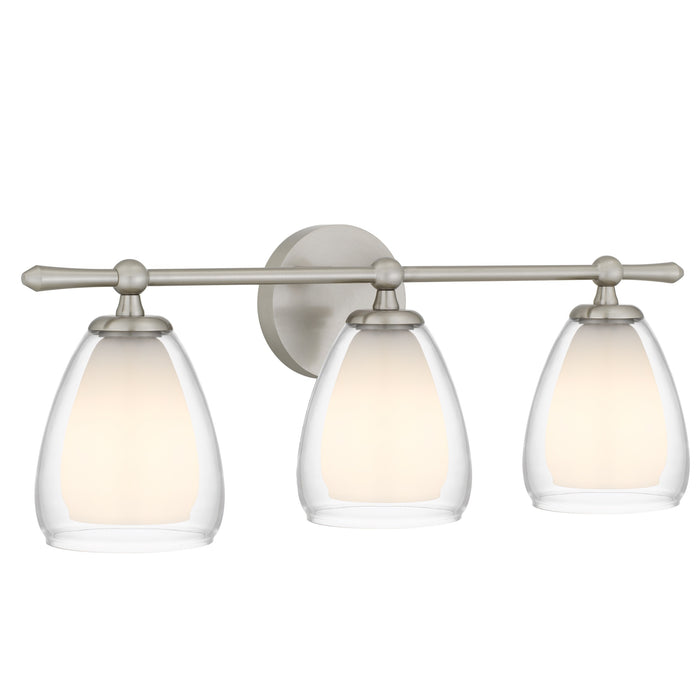 Myhouse Lighting Quoizel - VIV8624BN - Three Light Vanity - Vivienne - Brushed Nickel