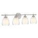 Myhouse Lighting Quoizel - VIV8632BN - Four Light Vanity - Vivienne - Brushed Nickel