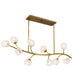 Myhouse Lighting Quoizel - WALK1048PVB - Ten Light Island Pendant - Walker - Vintage Brass