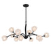 Myhouse Lighting Quoizel - WALK5040MBK - 12 Light Chandelier - Walker - Matte Black