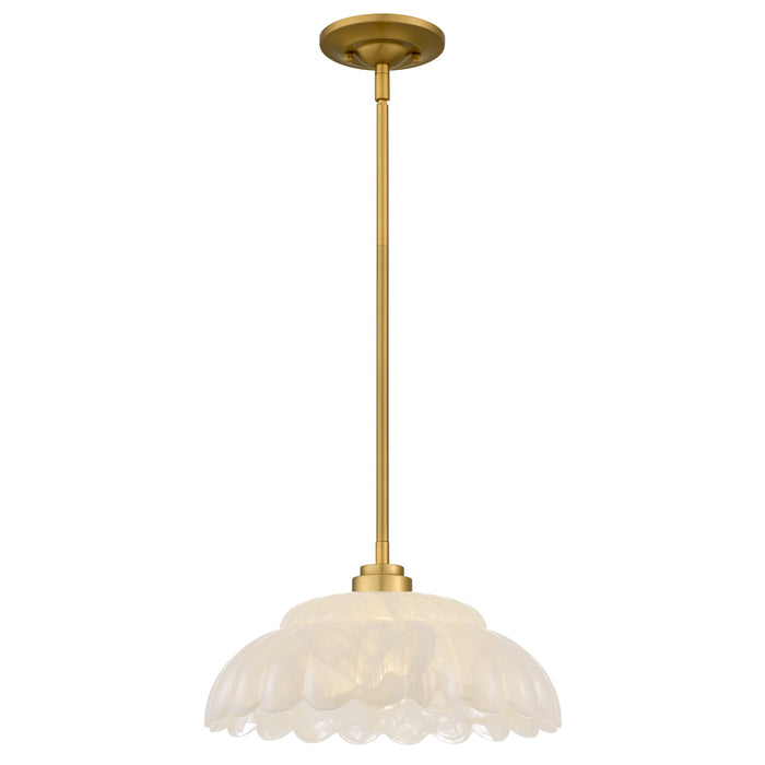 Myhouse Lighting Quoizel - WHP1814BRG - One Light Pendant - Whitecap - Brushed Gold