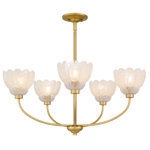 Myhouse Lighting Quoizel - WHP5028BRG - Five Light Chandelier - Whitecap - Brushed Gold