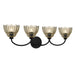 Myhouse Lighting Quoizel - WHP8631MC - Four Light Vanity - Whitecap - Mottled Cocoa
