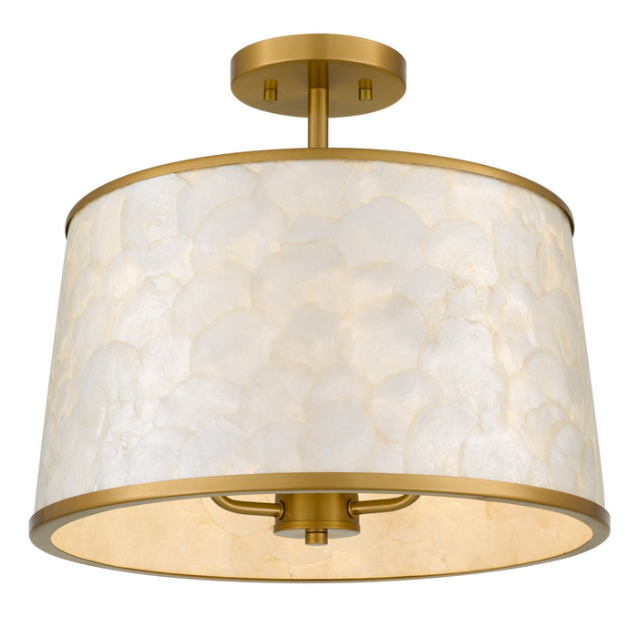 Myhouse Lighting Quoizel - WIND1716BRG - Three Light Semi-Flush Mount - Windley - Brushed Gold