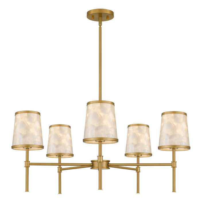 Myhouse Lighting Quoizel - WIND5032BRG - Five Light Chandelier - Windley - Brushed Gold