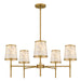 Myhouse Lighting Quoizel - WIND5032BRG - Five Light Chandelier - Windley - Brushed Gold