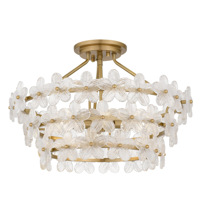 Myhouse Lighting Quoizel - WRIG1720BRG - Four Light Semi-Flush Mount - Wright - Brushed Gold