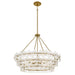 Myhouse Lighting Quoizel - WRIG2830BRG - Six Light Pendant - Wright - Brushed Gold