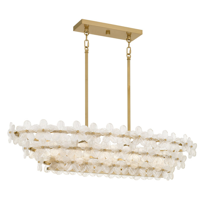 Myhouse Lighting Quoizel - WRIG542BRG - Five Light Island Pendant - Wright - Brushed Gold