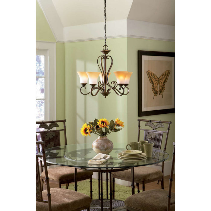 Myhouse Lighting Quoizel - DH5005PN - Five Light Chandelier - Duchess - Palladian Bronze