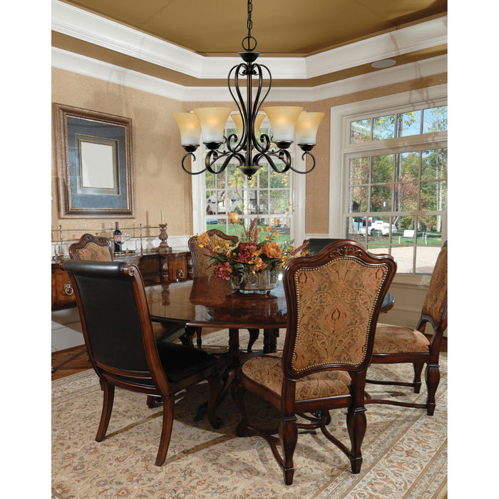 Myhouse Lighting Quoizel - DH5005PN - Five Light Chandelier - Duchess - Palladian Bronze