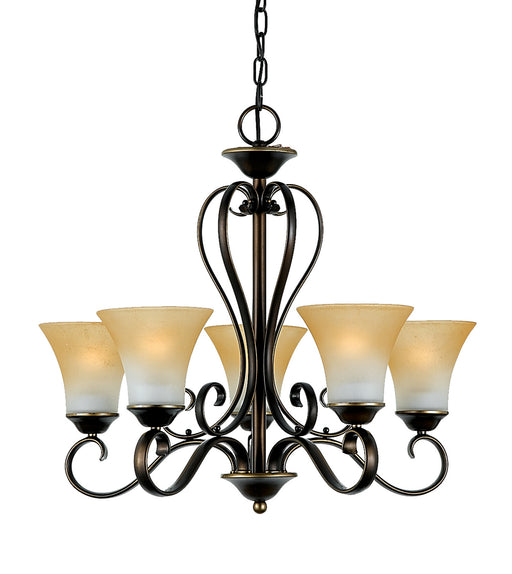 Myhouse Lighting Quoizel - DH5005PN - Five Light Chandelier - Duchess - Palladian Bronze