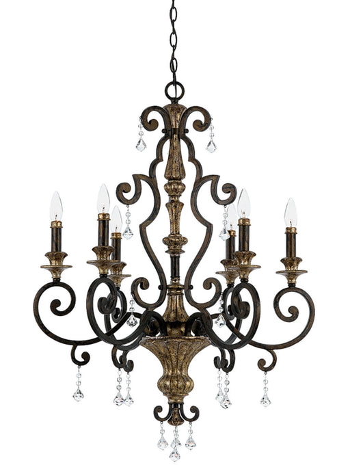 Myhouse Lighting Quoizel - MQ5006HL - Six Light Chandelier - Marquette - Heirloom