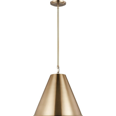 Myhouse Lighting Visual Comfort Studio - 6585101-848 - One Light Pendant - Gordon - Satin Brass