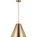 Myhouse Lighting Visual Comfort Studio - 6585101-848 - One Light Pendant - Gordon - Satin Brass
