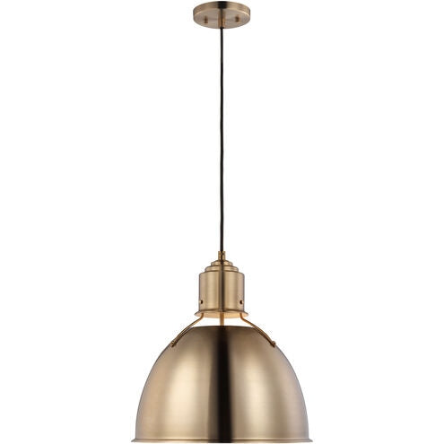 Myhouse Lighting Visual Comfort Studio - 6680301EN3-848 - One Light Pendant - Huey - Satin Brass