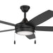 Myhouse Lighting Progress Lighting - P250125-31M-30 - 52" Ceiling Fan - Nolyn V - Matte Black